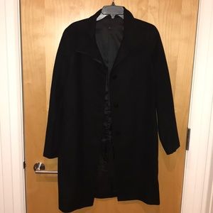 Black Uniqlo Overcoat
